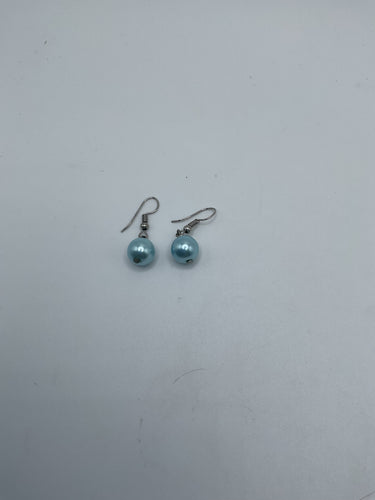 Lt. Blue bead earrings