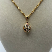 Load image into Gallery viewer, Color bead locket with gold tone necklace