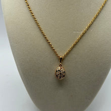 Load image into Gallery viewer, Color bead locket with gold tone necklace