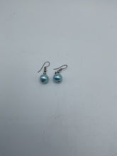 Load image into Gallery viewer, Lt. Blue bead earrings