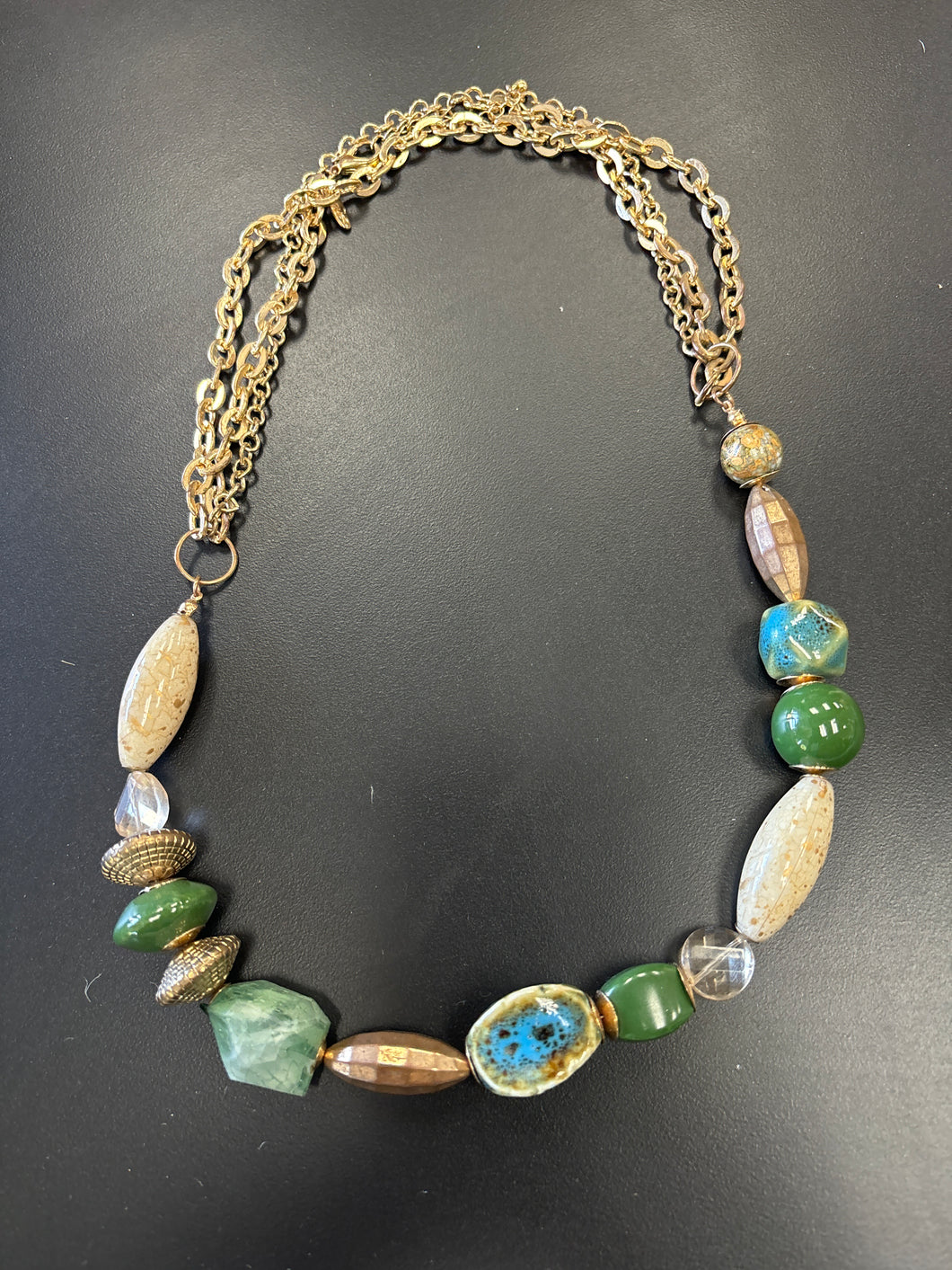 Green Bead Necklace