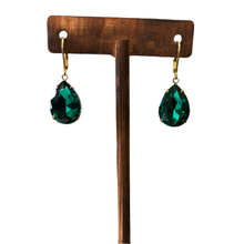 Load image into Gallery viewer, Green Jewel Earrings