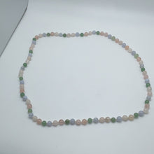 Load image into Gallery viewer, Pink,green,lavender bead necklace