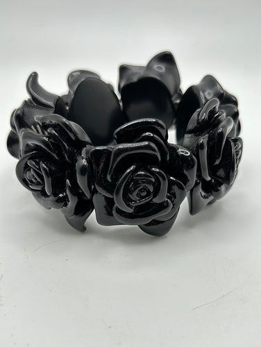 Black Rose Bracelet