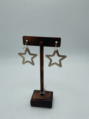 Gold star earrings