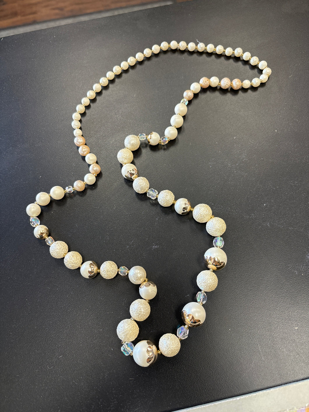 White Bead Necklace