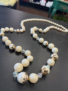 White Bead Necklace