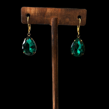 Load image into Gallery viewer, Green Jewel Earrings