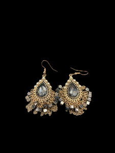 Gold tear drop earrings