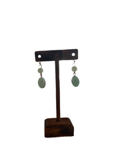 Load image into Gallery viewer, Aqua Dangle Earrings