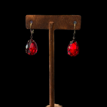 Load image into Gallery viewer, Red Jewel Earrings