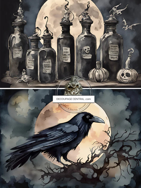 DC170 - Poison Bottle and A Crow