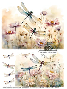 DC232 - Dragonfly Fields Duo Rice Paper