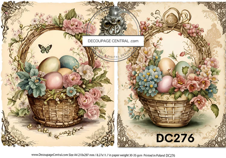 DC276 - Easter Basket Rice Paper