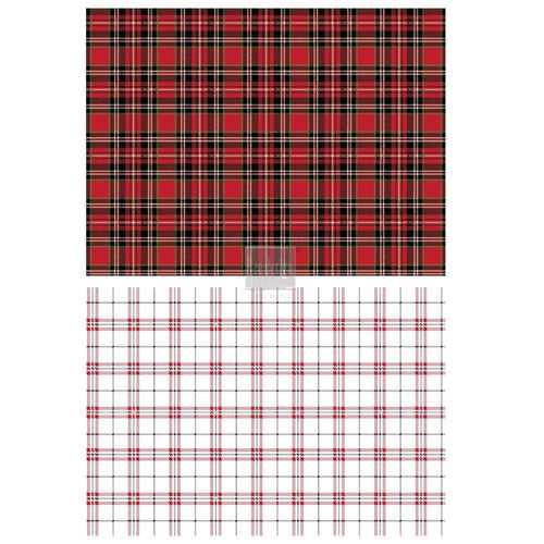 Gingham Red Transfer