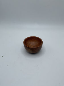 SRJ -Small brown wooden dish