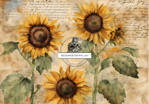 DC173 - Sunflowers Rice Paper