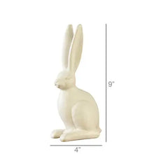 Load image into Gallery viewer, Sitting Hare, Ceramic - Sm - Matte White