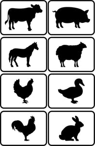 JRV Farm Animals Stencil