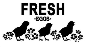 JRV Fresh Eggs Stencil