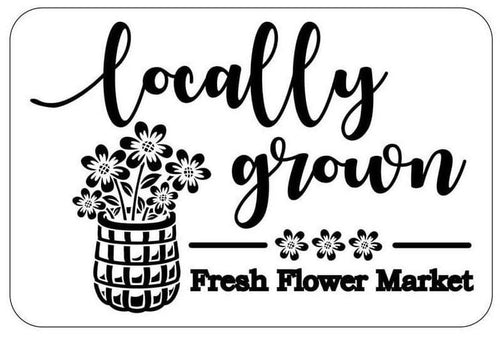 JRV Locally Grown Stencil
