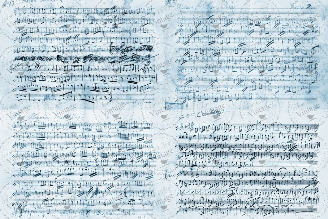 JRV Music Notes Decoupage Paper