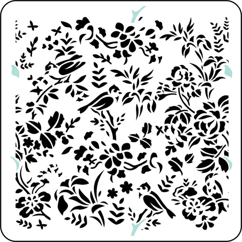 JRV BIRD TOILE STENCIL