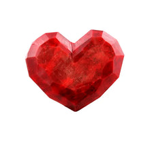 Load image into Gallery viewer, Faceted Soapstone Hearts - Sm - Red