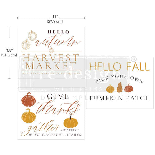 Fall Festive, Prima Decor Transfer