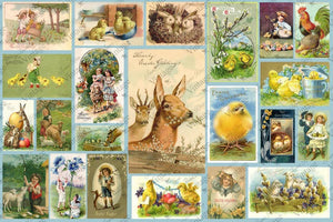 JRV Vintage Easter Card Decoupage Paper