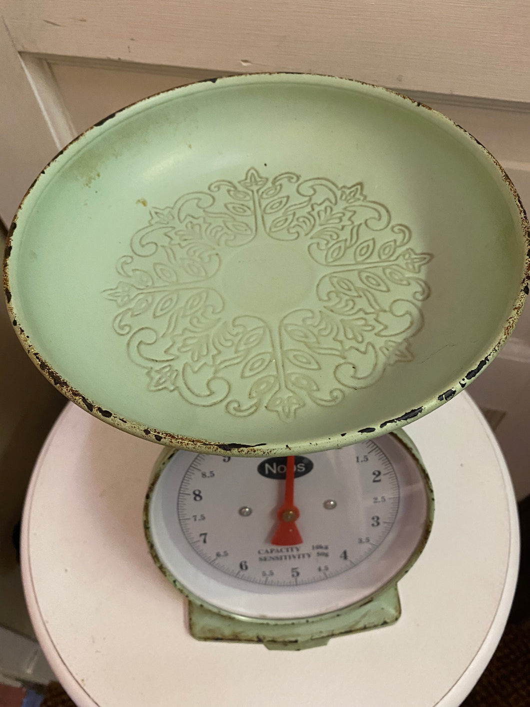 Antique French Kitchen Scale - Mint color