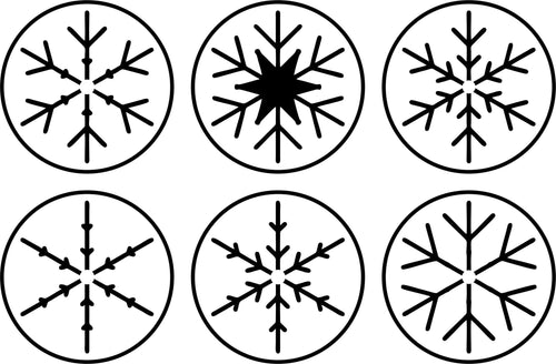 JRV MINI-SNOWFLAKES STENCIL