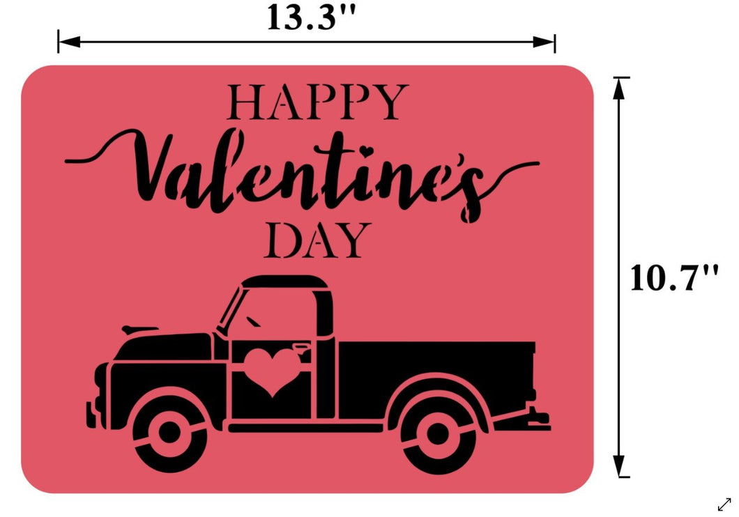 JRV Valentines Truck Stencil