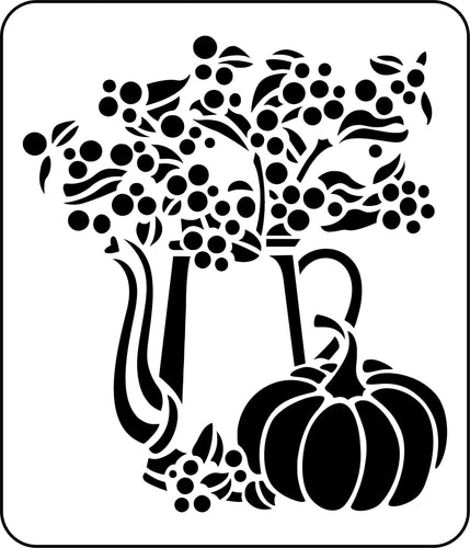 JRV WATERING CAN PUMPKIN STENCIL